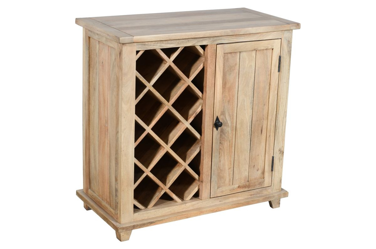 Komoda Vinotéka WESTERN 90x45x90 z mangového dřeva  Komody WES-7301