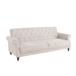 Rozkládací pohovka MAISON BELLE 220cm buclé, šedo-béžová  Místnosti 44236