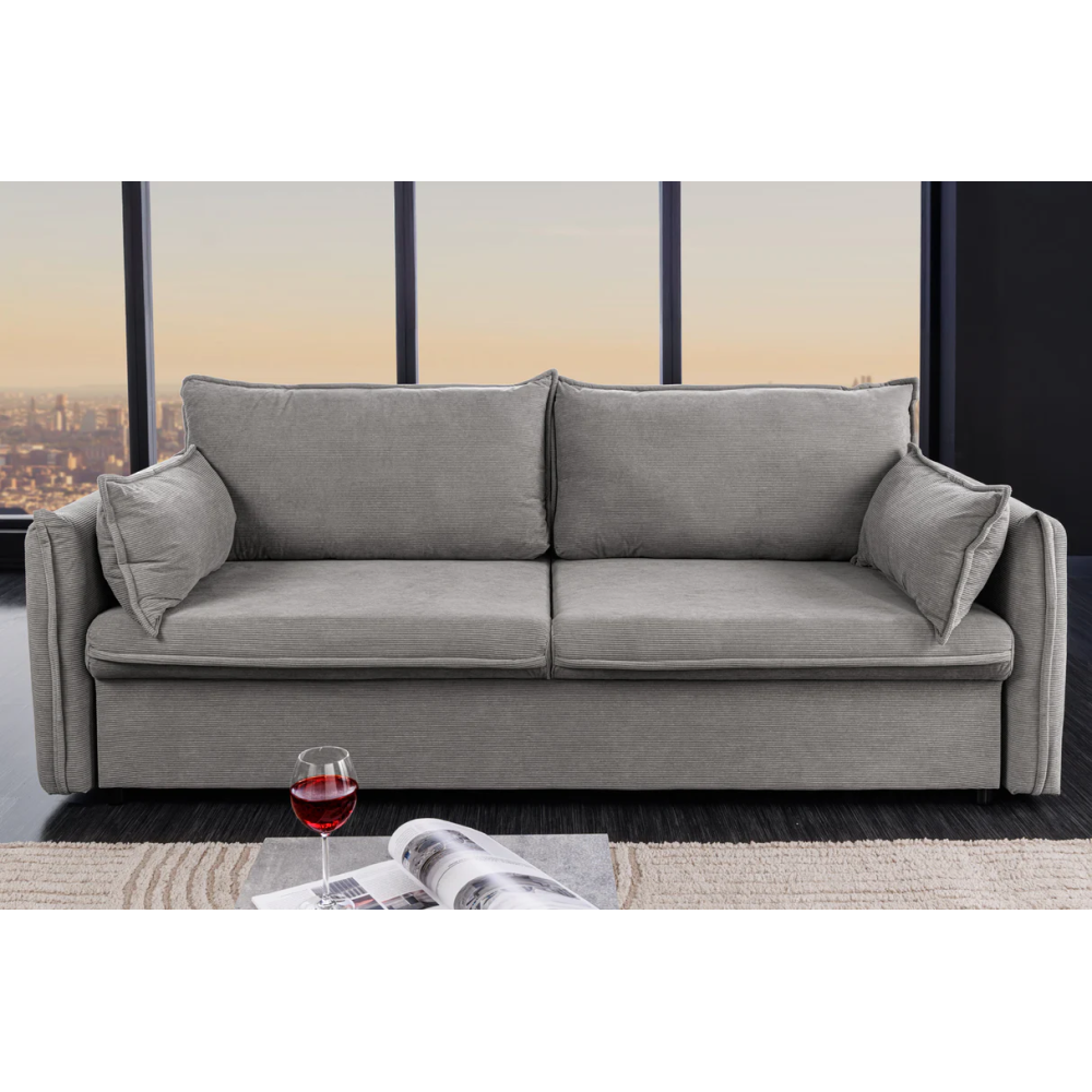 3místná rozkládací pohovka APARTMENT 215cm ,šedá  Místnosti 44503