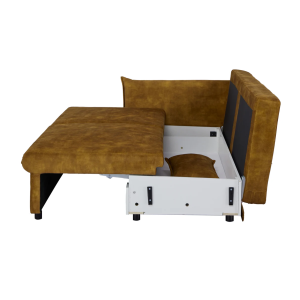 3místná sametová rozkládací pohovka APARTMENT 215cm ,hořčicové žlutá  Místnosti 47134