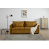 3místná sametová rozkládací pohovka APARTMENT 215cm ,hořčicové žlutá  Místnosti 47134