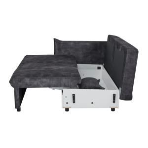 3místná sametová rozkládací pohovka APARTMENT 215cm ,šedá  Místnosti 47133