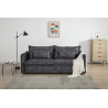 3místná sametová rozkládací pohovka APARTMENT 215cm ,šedá  Místnosti 47133
