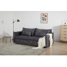 3místná sametová rozkládací pohovka APARTMENT 215cm ,šedá  Místnosti 47133