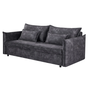 3místná sametová rozkládací pohovka APARTMENT 215cm ,šedá  Místnosti 47133