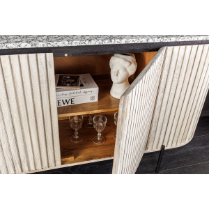 Komoda ADLON 170 cm s mramorovou deskou - mangové dřevo  Místnosti 47694