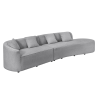 Pohovka ATELIER XXL 330 CM šedá colin bouclé  Místnosti MH46547