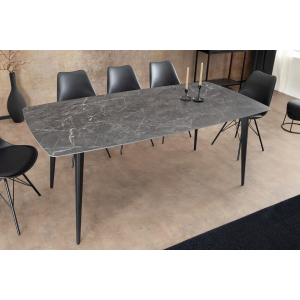 Jídelní stůl MILANO 180cm keramický antracitový mramor  Místnosti 46993