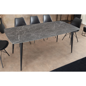Jídelní stůl MILANO 180cm keramický antracitový mramor  Místnosti 46993