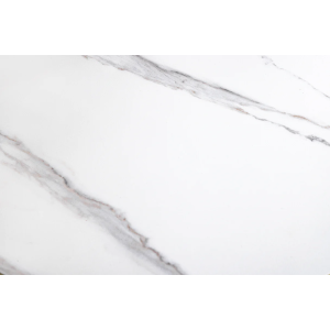 Konferenční stolek DANCING RINGS 80-135 cm otočný keramický stůl bílý a antracitový mramorový vzhled  Místnosti 46317