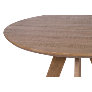 Jídelní stůl ART WOOD Ø 120cm kulatý mangovníkové dřevo přírodní hnědý  Místnosti 45757