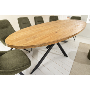 Jídelní stůl GALAXIE 240cm oválný mangové dřevo přírodní hnědý  Místnosti 45759