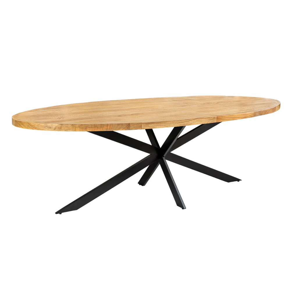 Jídelní stůl GALAXIE 240cm oválný mangové dřevo přírodní hnědý  Místnosti 45759