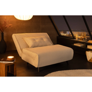 Rozkládací lehátko SMART 100cm, béžové  Sedací nábytek 47142