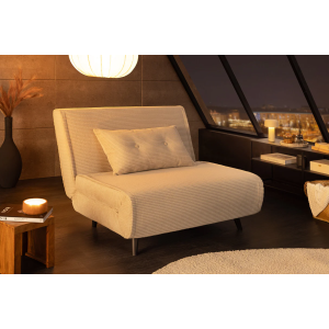 Rozkládací lehátko SMART 100cm, béžové  Sedací nábytek 47142