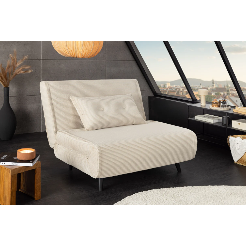 Rozkládací lehátko SMART 100cm, béžové  Sedací nábytek 47142