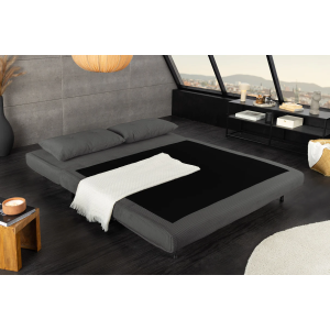 Rozkládací lehátko SMART 140 cm, šedé  Místnosti 47144