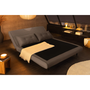 Rozkládací lehátko SMART 140 cm, šedé  Místnosti 47144