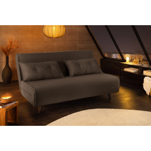 Rozkládací lehátko SMART 140 cm, šedé  Místnosti 47144