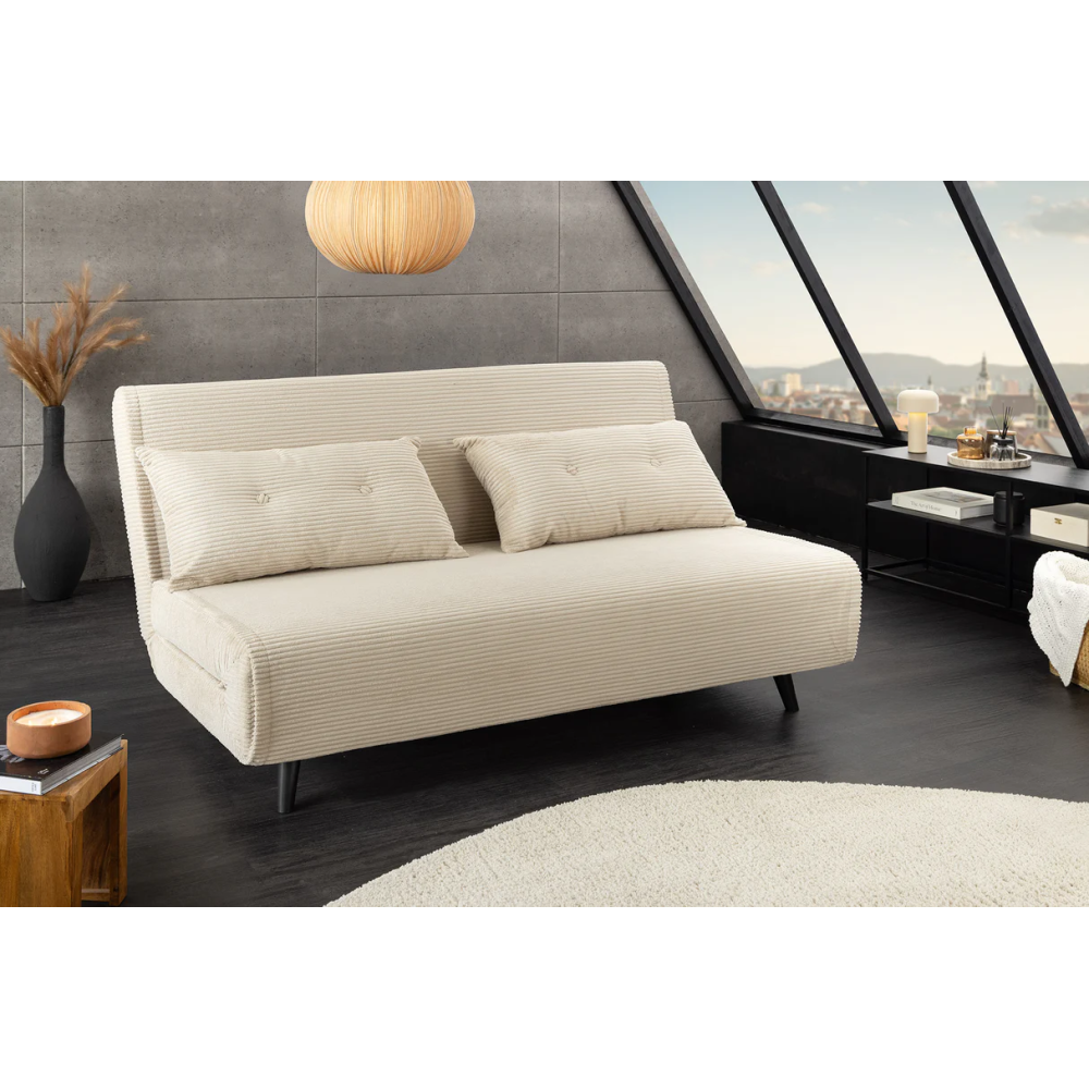 Rozkládací lehátko SMART 140 cm, béžové  Místnosti 47145