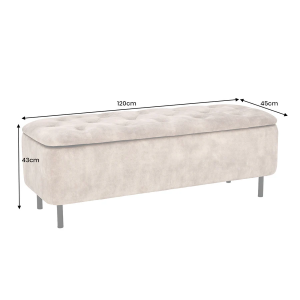 Lavice VOGUE 120 cm s úložným prostorem, tmavě zelená  Místnosti 47655