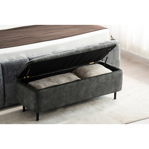 Lavice VOGUE 120 cm s úložným prostorem, tmavě zelená  Místnosti 47655