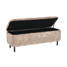 Lavice VOGUE 120 cm s úložným prostorem, béžová  Místnosti 47656