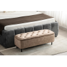 Lavice VOGUE 120 cm s úložným prostorem, béžová  Místnosti 47656