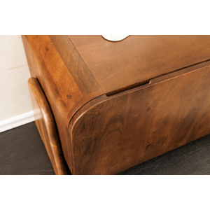 TV stolek BRASIL 160 cm mangové dřevo, hnědý  TV stolky a komody 45789