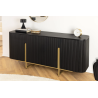 Ručně vyrobená komoda GATSBY 160cm retro styl mango, černá zlatá  Komody a šatní skříně 46432