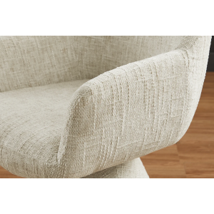 Otočná židle AMBIENTO 180° s područkami, ženilková látka béžová, automatické vracení  Místnosti 47789