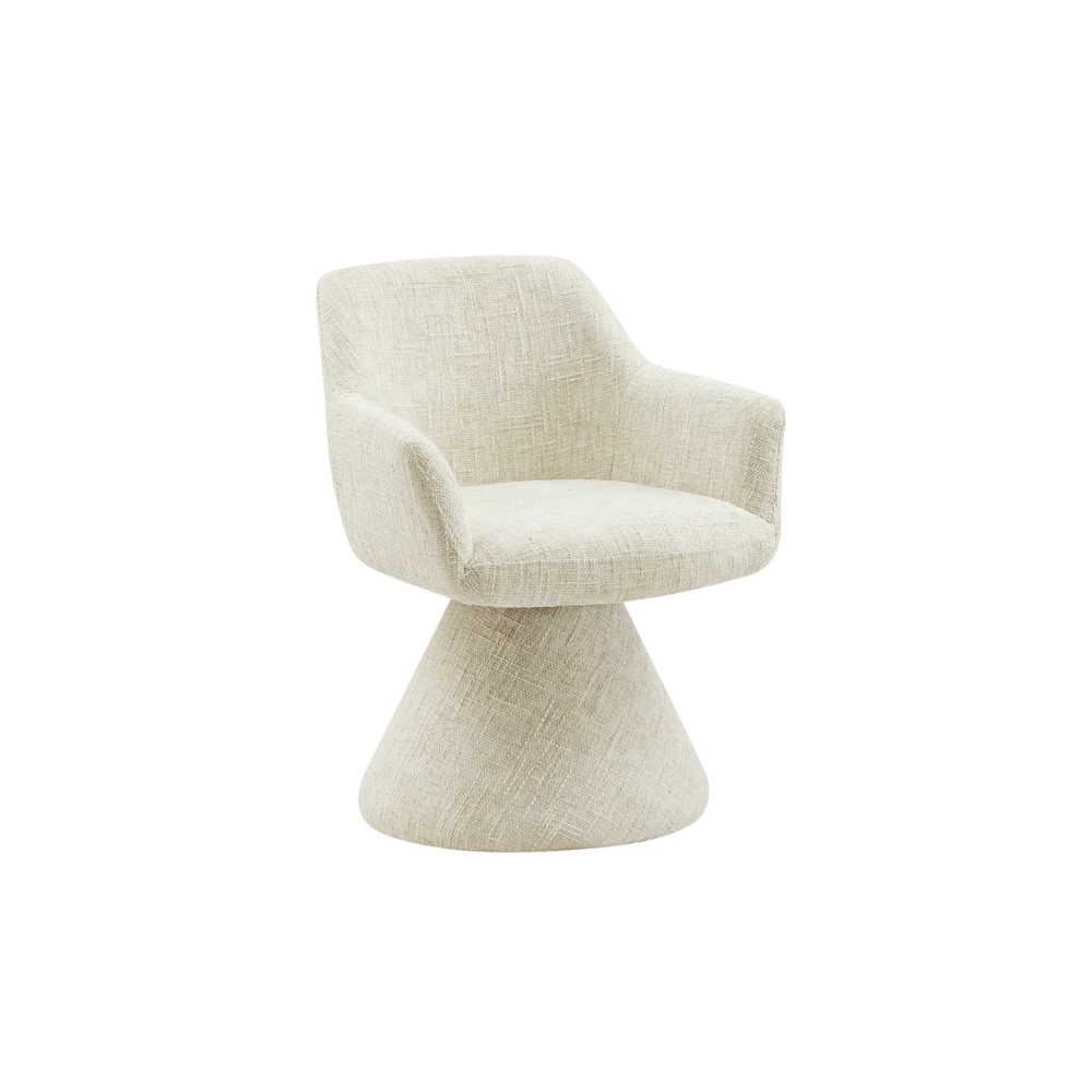 Otočná židle AMBIENTO 180° s područkami, ženilková látka béžová, automatické vracení  Místnosti 47789