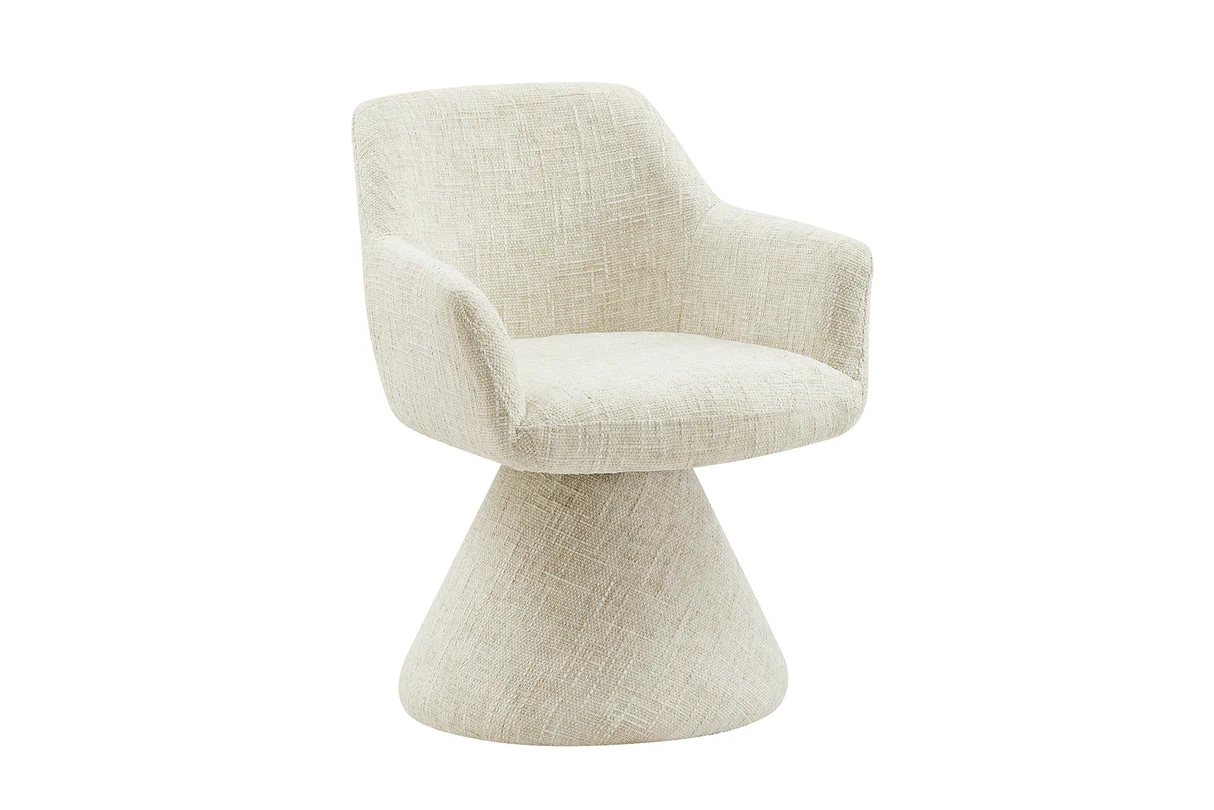 Otočná židle AMBIENTO 180° s područkami, ženilková látka béžová, automatické vracení  Místnosti 47789