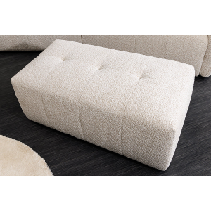 Taburet ROYAL 120cm, bouclé champagne béžová  Místnosti 44545