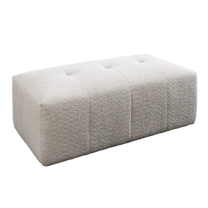 Taburet ROYAL 120cm, bouclé champagne béžová  Místnosti 44545