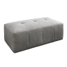Taburet ROYAL 120cm, bouclé, šedá  Místnosti MH44543