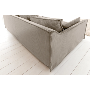 Pohovka HEAVEN 200cm 3místná pružinová s odnímatelným potahem, šedozelená  Místnosti 46108