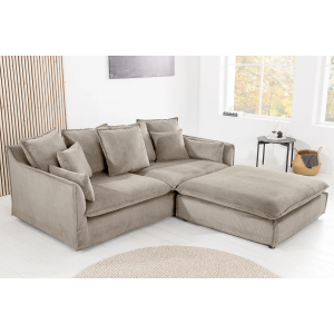 Pohovka HEAVEN 200cm 3místná pružinová s odnímatelným potahem, šedozelená  Místnosti 46108