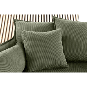 Pohovka HEAVEN 200cm 3místná pružinová s odnímatelným potahem, zelená  Místnosti 46107