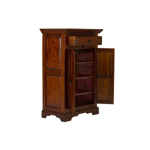 Vysoká masivní komoda Wellington hnědá - borovice Wellington - Komody a šatní skříně MH1362W