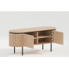 TV stolek ATELIER 120 cm, imitace přírodního dubu/ černá  Místnosti 47449