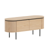 TV stolek ATELIER 120 cm, imitace přírodního dubu/ černá  Místnosti 47449