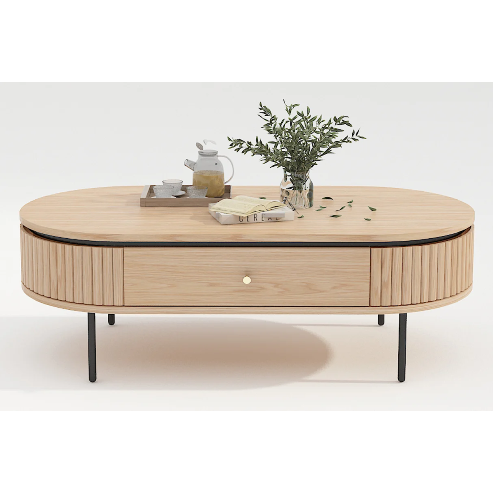 Konferenční stolek ATELIER 120 cmčernými nohami  Obývací pokoj 47457