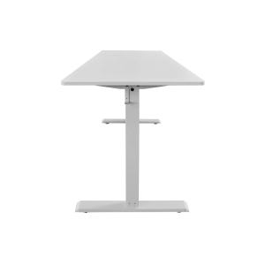 Kancelářský stůl WHITE DESK 140 cm, výškově nastavitelný antracitový s bílým rámem  Místnosti 47548