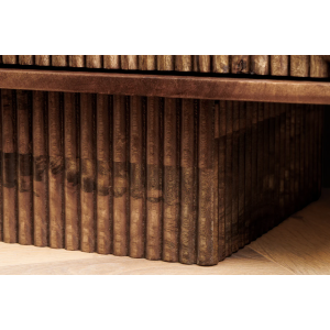 TV stolek ART DECO 200cm 3D mangové dřevo hnědá  Místnosti 46805