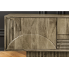 TV stolek ART DECO 200cm 3D mangové dřevo, šedá  Místnosti 46804