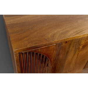 Komoda ART DECO 170cm 3D mangové dřevo, hnědá  Místnosti 46802