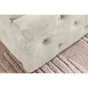 Postel PARIS 180x200cm sametová, imitace CHESTERFIELD, šampaňsko béžová s úložným prostorem  Místnosti 48076