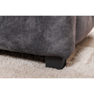 Postel PARIS 180x200cm, vzhled CHESTERFIELD, sametově šedá, s úložným prostorem  Místnosti 45639