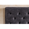 Postel PARIS 180x200cm, vzhled CHESTERFIELD, sametově šedá, s úložným prostorem  Místnosti 45639